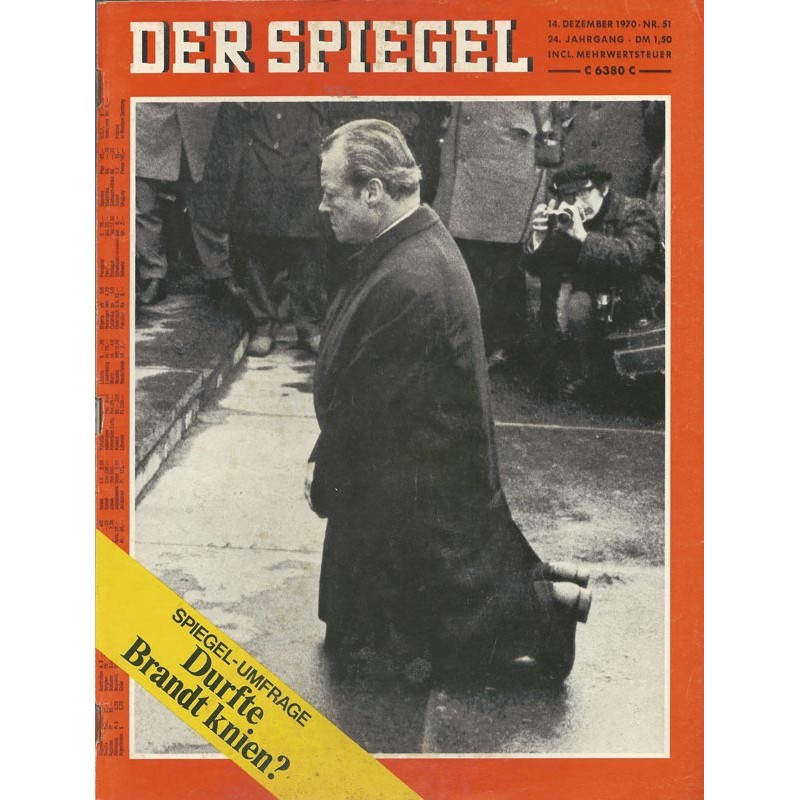 Der Spiegel Nr.51 / 14 Dezember 1970 - Durfte Brandt knien?