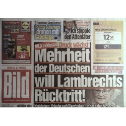 Bild Zeitung Samstag, 14 Mai 2022 - Lambrechts Rücktritt