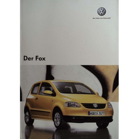 Volkswagen Der Fox Broschüre - 2005