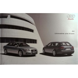 Audi A4 Limosine & Avant Broschüre inkl. Preisliste - 2006