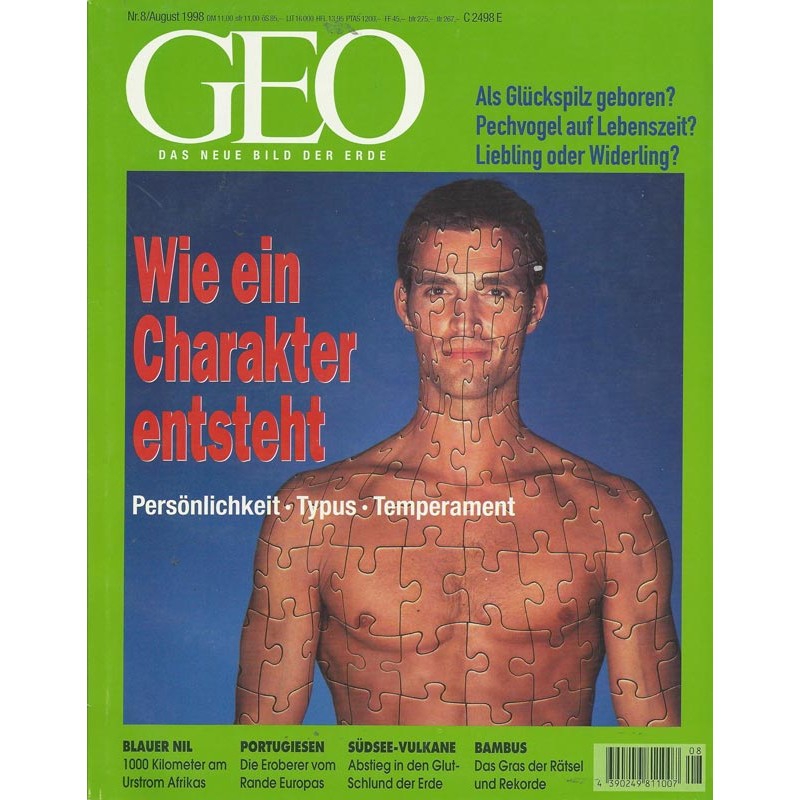 Geo Nr. 8 / August 1998 - Wie ein Charakter entsteht