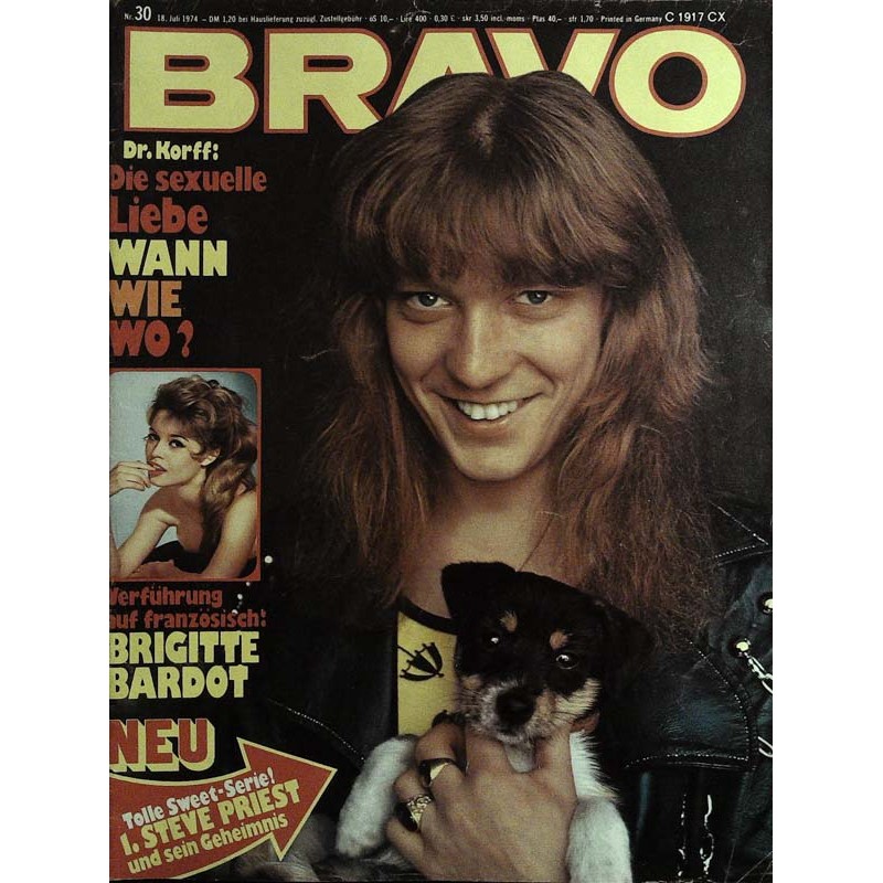BRAVO Nr.30 / 18 Juli 1974 - Steve Priest