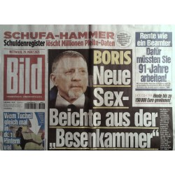 Bild Zeitung Mittwoch, 29 März 2023 - Boris Besenkammer
