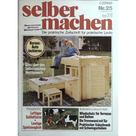 Selber machen Nr. 25 - 12 September 1975 - Luftiger Schlafturm