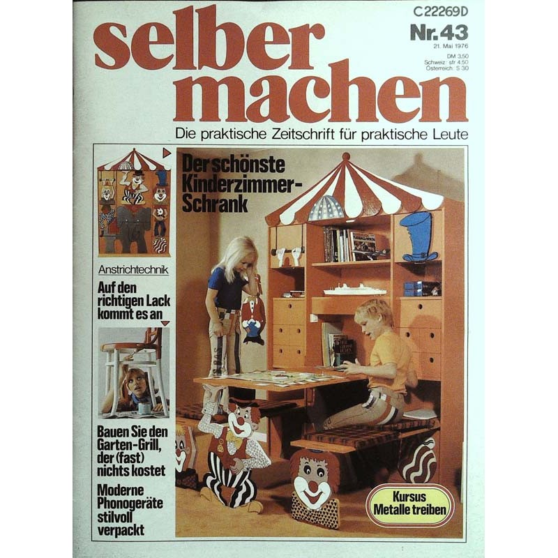 Selber machen Nr. 43 - 21 Mai 1976 - Kinderzimmer Schrank
