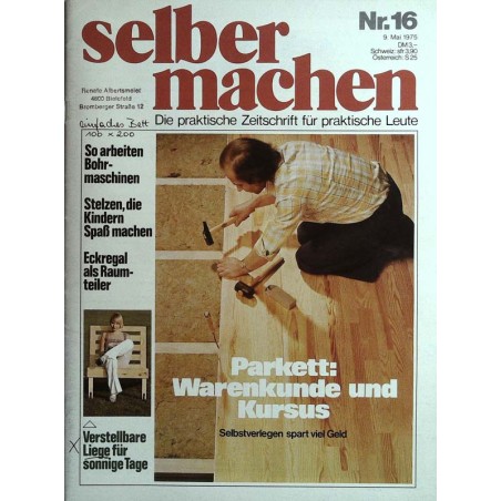 Selber machen Nr. 16 - 9 Mai 1975 - Parkett