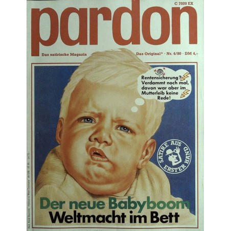 pardon Heft 4 / April 1980 - Der neue Babyboom