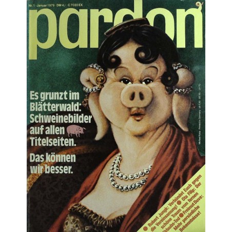 pardon Heft 1 / Januar 1979 - Schweinebilder