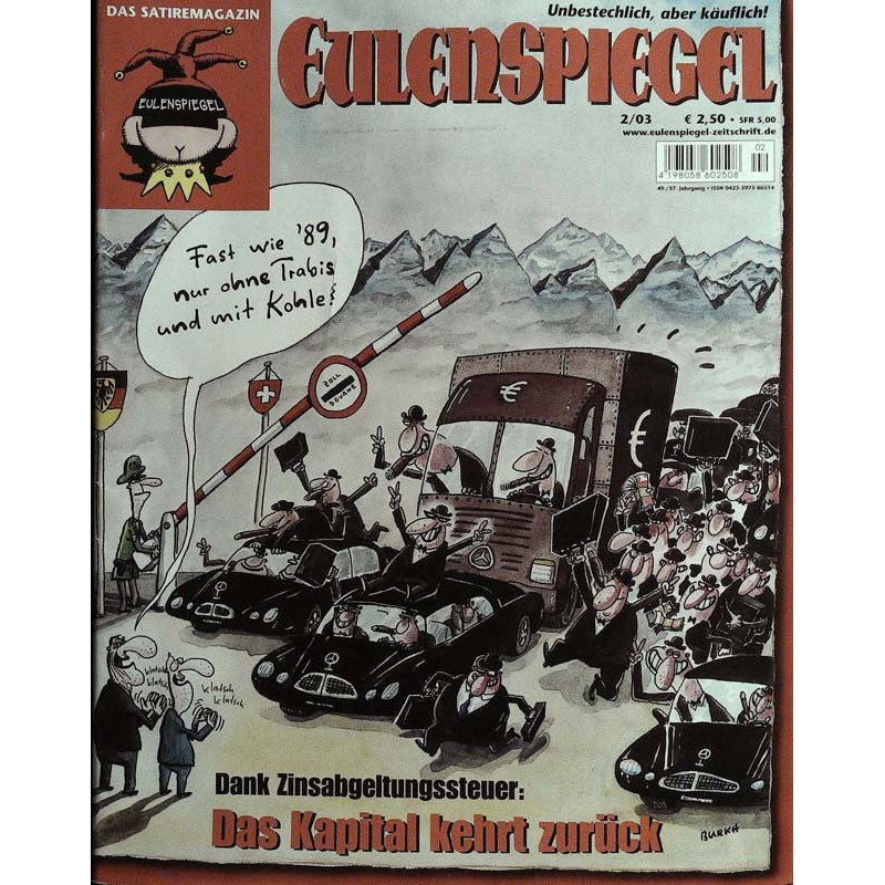 Eulenspiegel 02 / Februar 2003 - Dank Zinsabgeltungssteuer