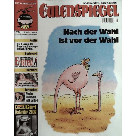 Eulenspiegel 11 / November 2005 - Nach der Wahl ist vor der Wahl