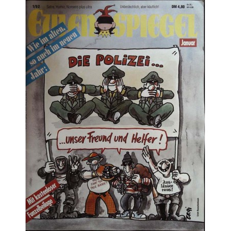 Eulenspiegel 01 / Januar 1992 - Die Polizei...