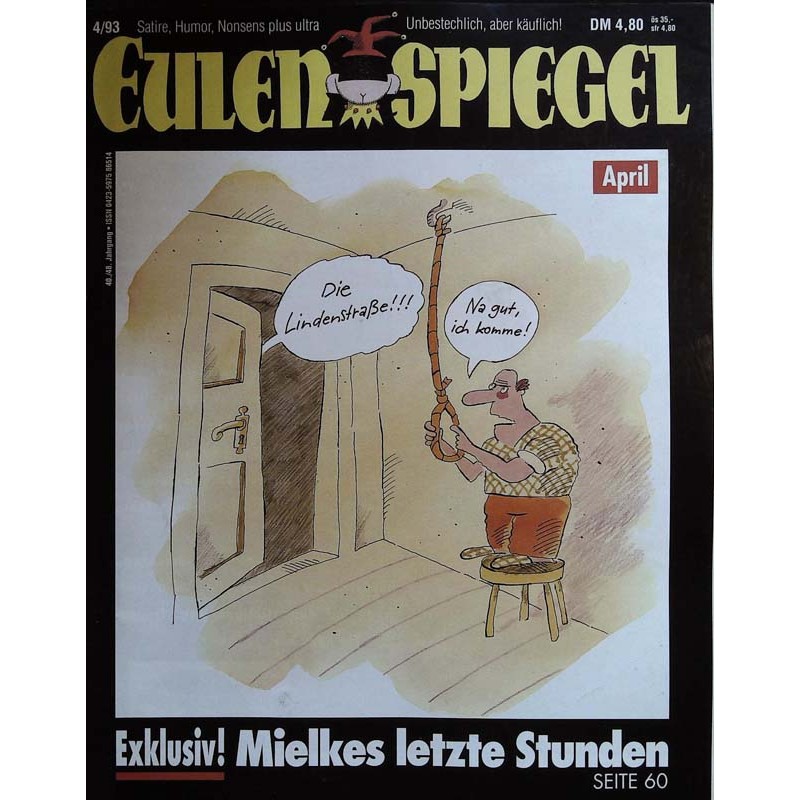 Eulenspiegel 4 / April 1993 - Mielkes letzte Stunden