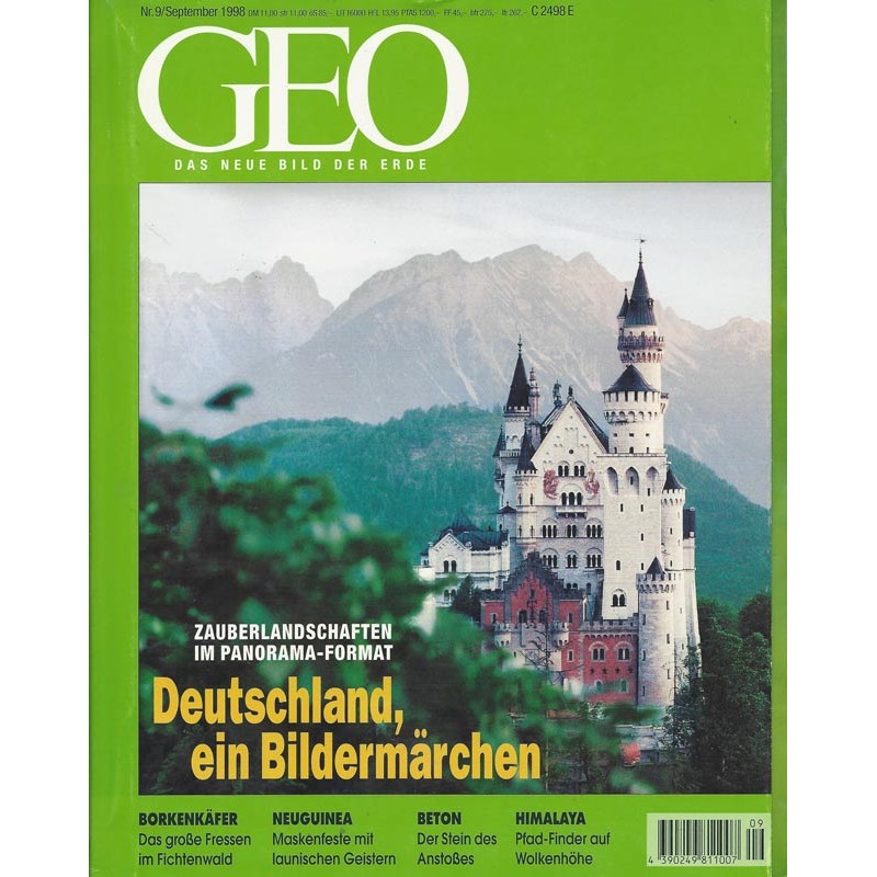 Geo Nr. 9 / September 1998 - Deutschland, ein Bildermärchen