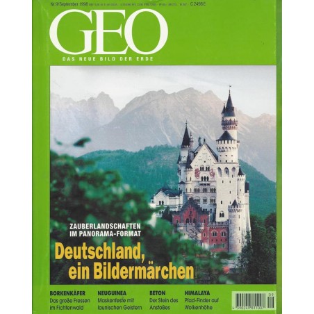 Geo Nr. 9 / September 1998 - Deutschland, ein Bildermärchen