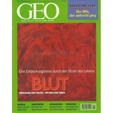 Geo Nr. 11 / November 1997 - Blut