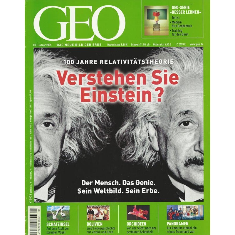 Geo Nr. 1 / Januar 2005 - Verstehen Sie Einstein?