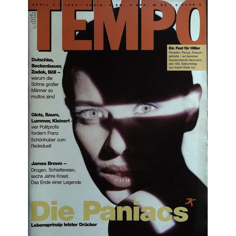 Tempo 4 / April 1989 - Die Paniacs / Nora