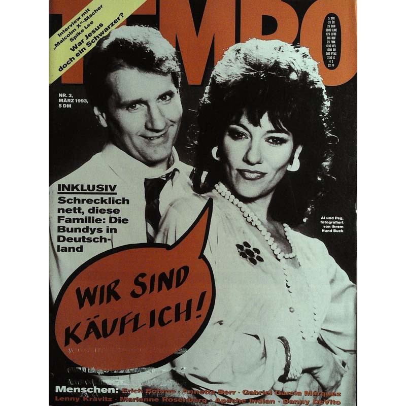 Tempo 3 / März 1993 - Al und Peg Bundy