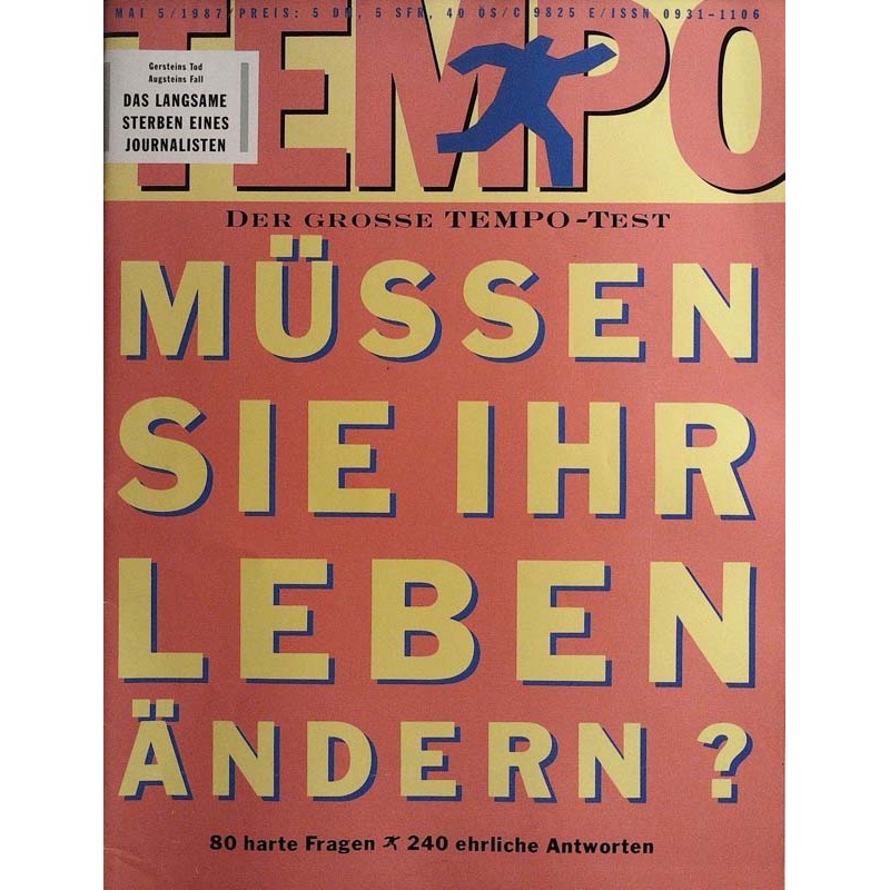 Tempo 5 / Mai 1987 - Müssen Sie ihr Leben ändern?