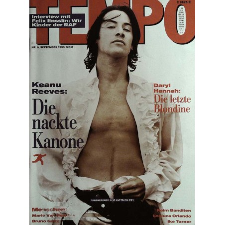 Tempo 9 / September 1993 - Keanu Reeves