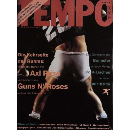 Tempo 6 / Juni 1993 - Guns N Roses, Axl Rose