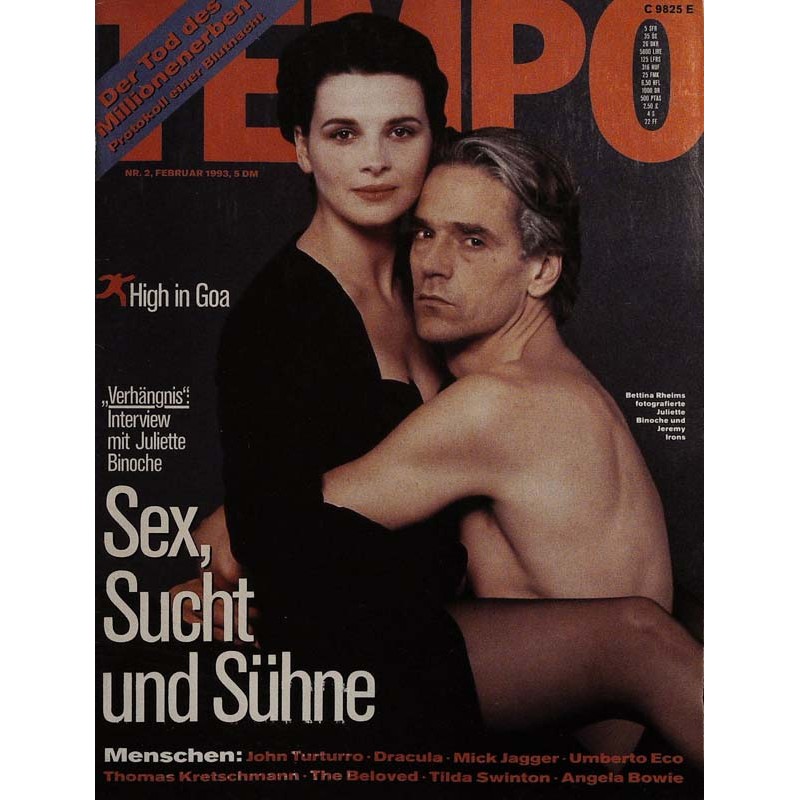 Tempo 2 / Februar 1993 - Juliette und Binoche