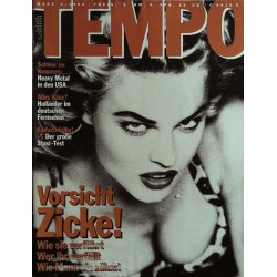 Tempo 3 / März 1992 - Eva Herzigova / Vorsicht Zicke!