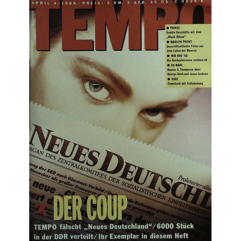 Tempo 4 / April 1988 - Der Coup