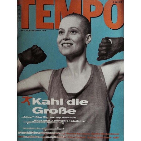 Tempo 9 / September 1992 - Sigourney Weaver