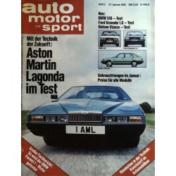 auto motor & sport Heft 2 / 27 Januar 1982 - Aston Martin Lagonda