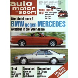 auto motor & sport Heft 8 / 7 April 1989 - BMW vs. Mercedes