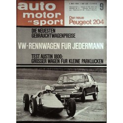 auto motor & sport Heft 9 / 1 Mai 1965 - VW Rennwagen