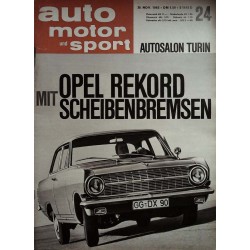 auto motor & sport Heft 24 / 30 November 1963 - Opel Rekord
