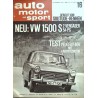 auto motor & sport Heft 16 / 10 August 1963 - VW 1500 S