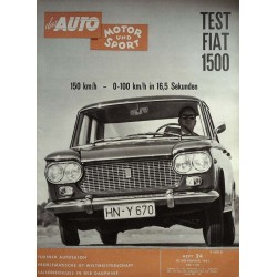 auto motor & sport Heft 24 / 18 November 1961 - Test Fiat 500