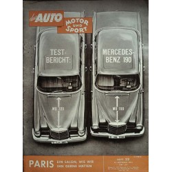 auto motor & sport Heft 22 / 21 Oktober 1961 - Mercedes-Benz