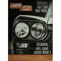 auto motor & sport Heft 23 / 4 November 1961 - Fiat 2300