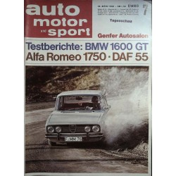 auto motor & sport Heft 7 / 30 März 1968 - Alfa Romeo 1750