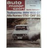 auto motor & sport Heft 7 / 30 März 1968 - Alfa Romeo 1750
