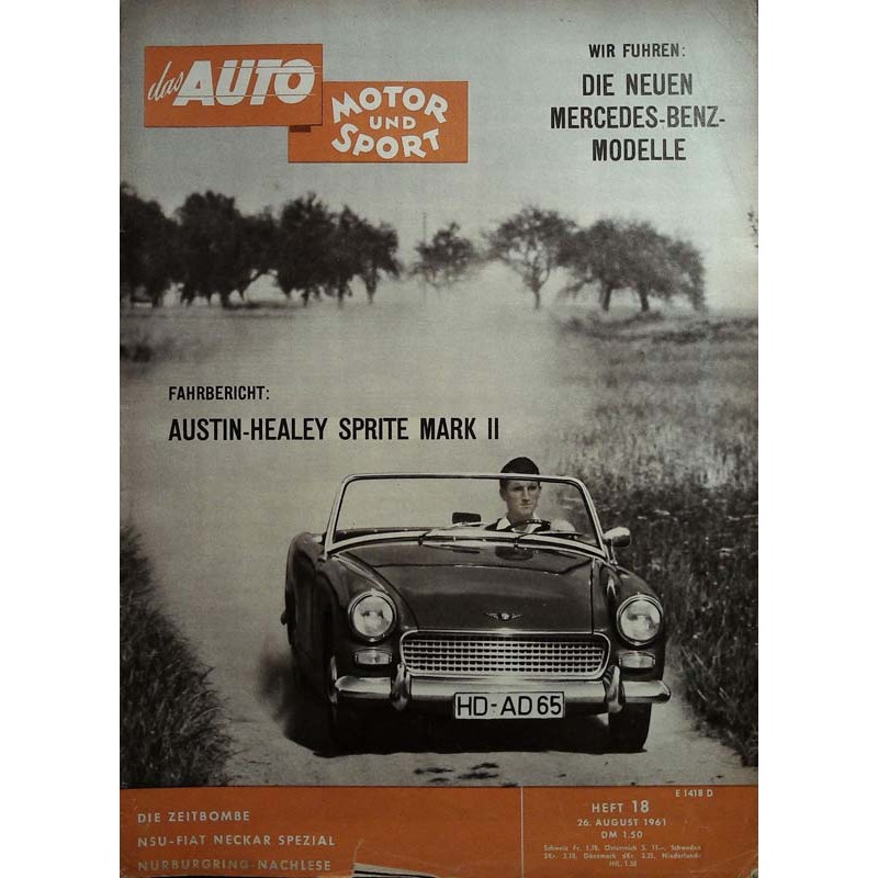 auto motor & sport Heft 18 / 26 August 1961 - Austin Healey
