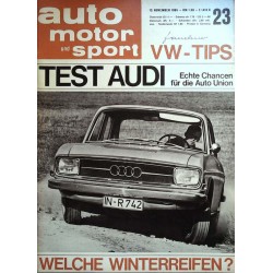 auto motor & sport Heft 23 / 13 November 1965 - Test Audi