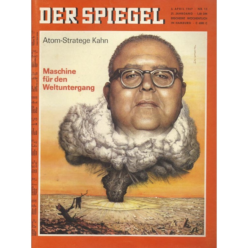 Der Spiegel Nr.15 / 3 April 1967 - Atom Stratege Kahn