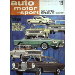 auto motor & sport Heft 19 / 18 September 1965 - IAA