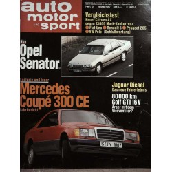 auto motor & sport Heft 10 / 9 Mai 1987 - Opel Senator