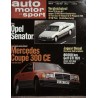 auto motor & sport Heft 10 / 9 Mai 1987 - Opel Senator