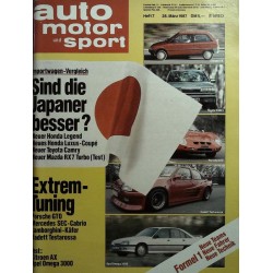 auto motor & sport Heft 7 / 28 März 1987 - Sportwagen Vergleich