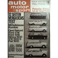 auto motor & sport 11 / 29 Mai 1965 - Mittelklasse Kombis