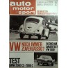 auto motor & sport Heft 2 / 21 Januar 1967 - VW 1300