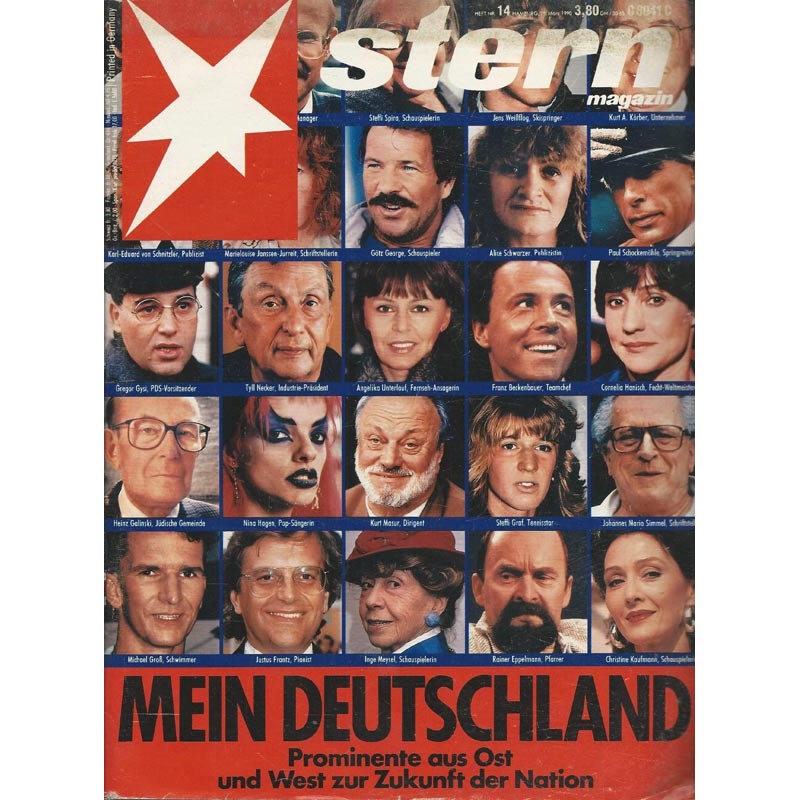 stern Heft Nr.14 / 29 März 1990 - Mein Deutschland