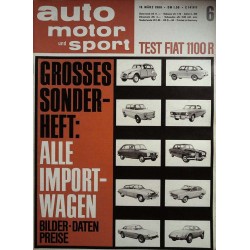 auto motor & sport Heft 6 / 19 März 1966 - Alle Importwagen